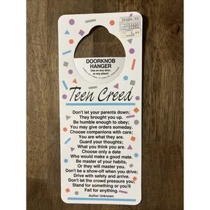 Vintage 80s Teen Creed Do Not Disturbing Door Knob Hanger New